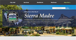 Desktop Screenshot of cityofsierramadre.com