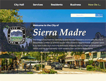 Tablet Screenshot of cityofsierramadre.com